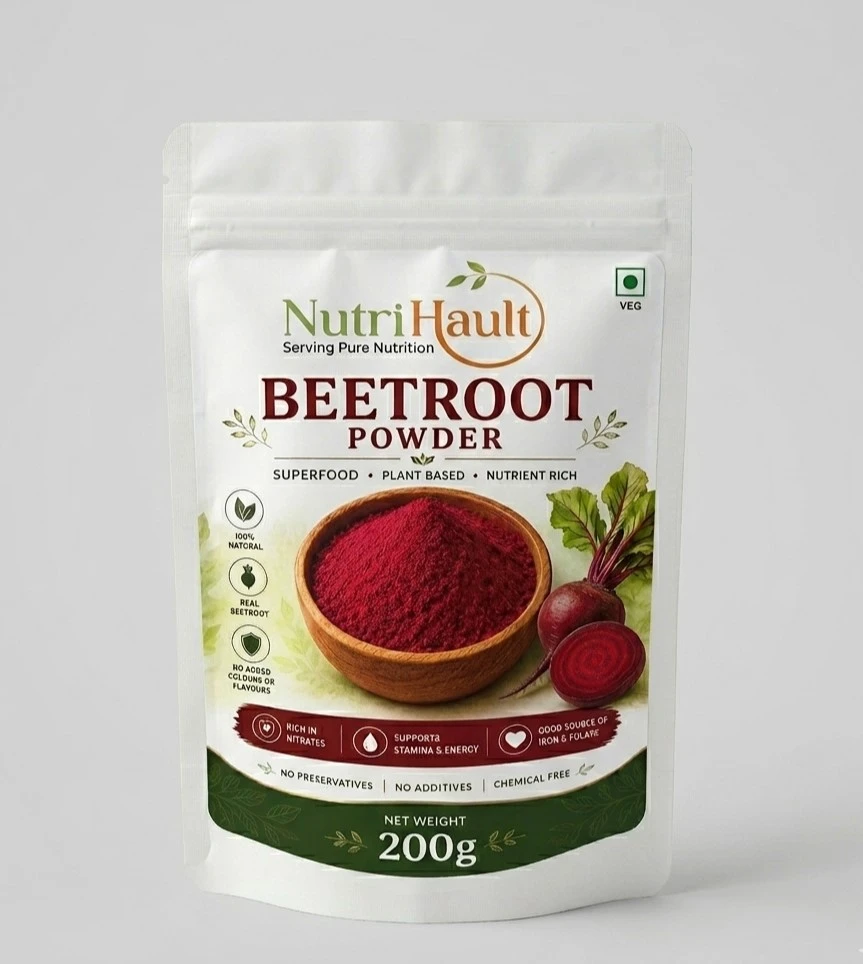 Buy Beetroot Powder | 100% Pure | No Added Sugar | No Preservatives online β NutriHault