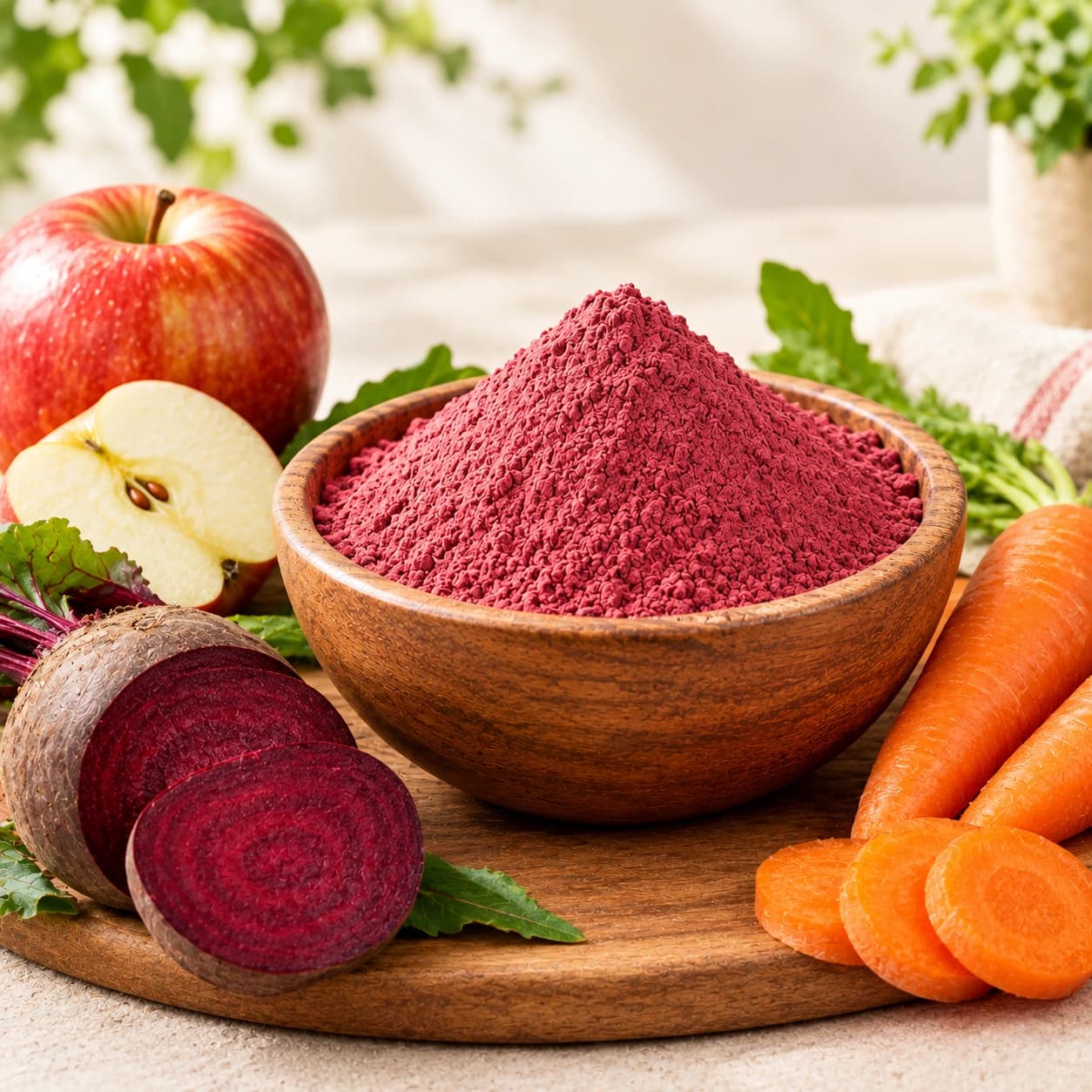 Apple, Beetroot & Carrot Juice Powder.