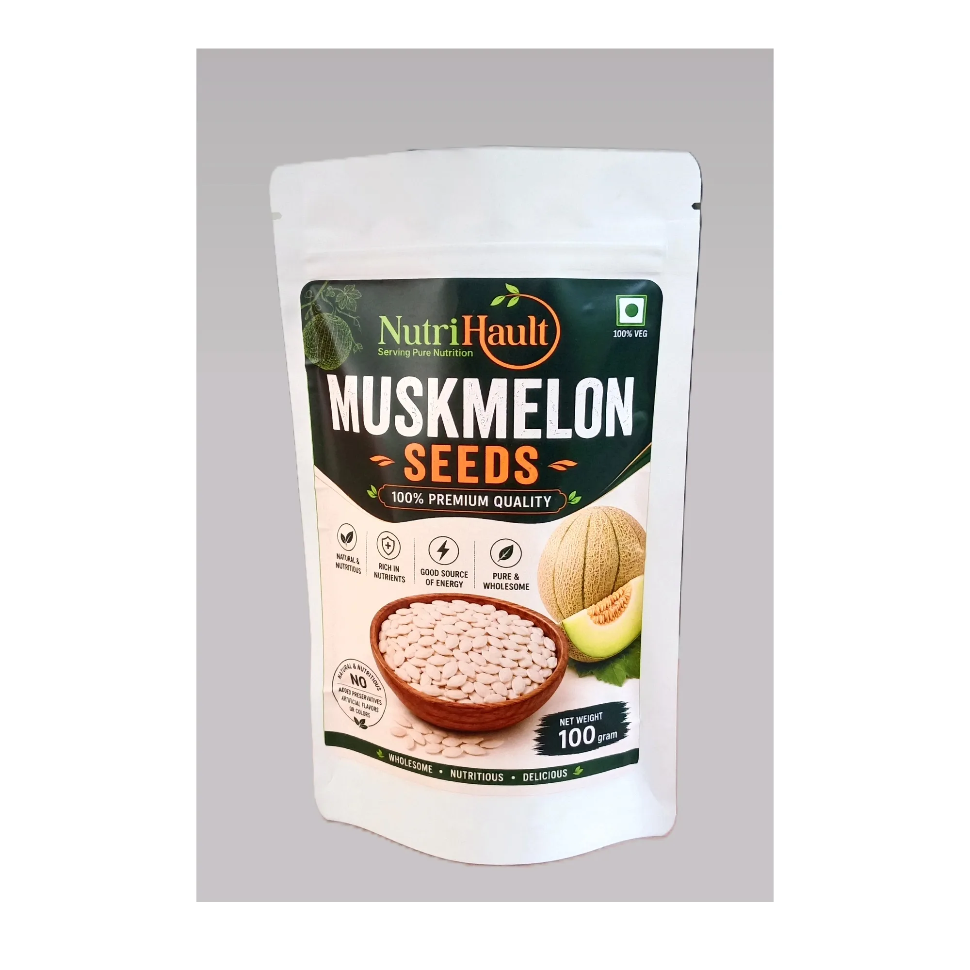 Buy Muskmelon Seeds | Premium Raw | High Protein | No Preservatives online β NutriHault