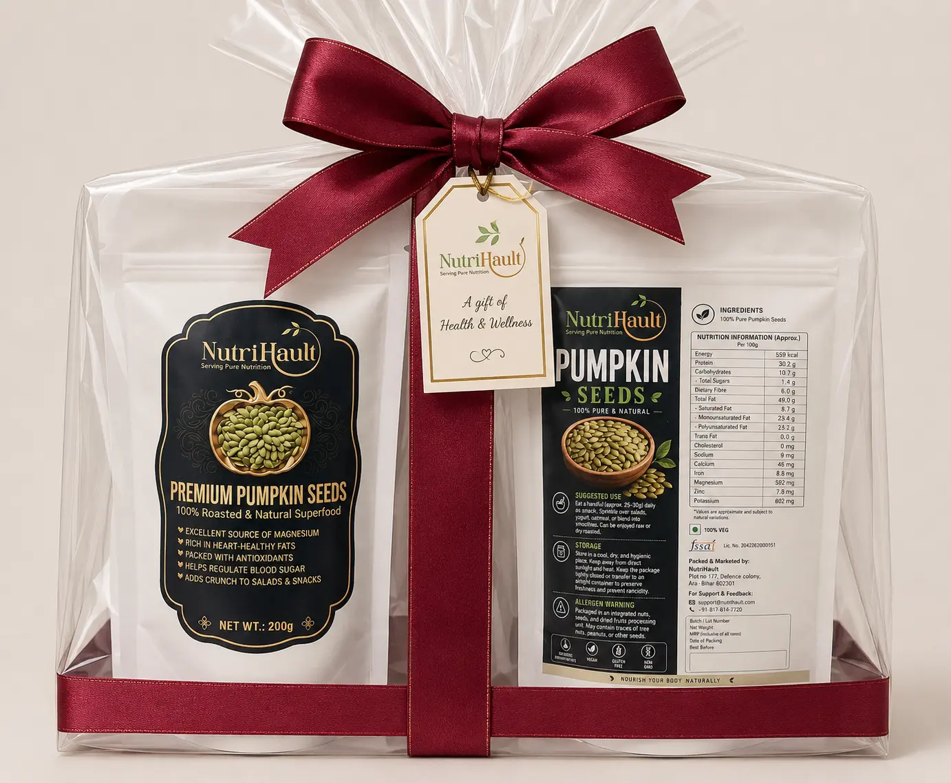 Buy Pumpkin Seeds | Premium Raw | High Protein | No Preservatives online β NutriHault